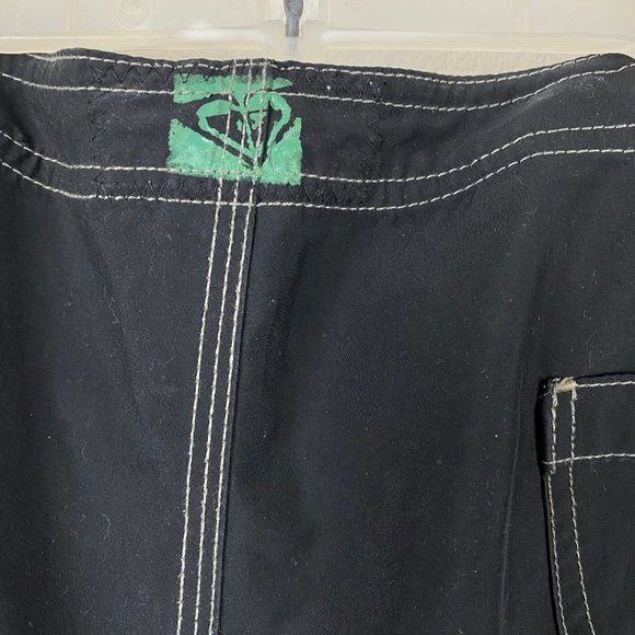 Roxy Quicksilver Women's Board Shorts Size 9 Black Beach Swim Surf Mid Rise - Picture 6 of 9